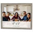 thumbnail image 1 of 6x5 IN Frame Grey Solid Wood Picture Frame Width 1 Inches | Interior Frame Depth 0.5 Inches |, 1 of 8