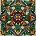 thumbnail image 1 of 6x6 Coria Talavera Mexican Tile, Set of 4 pcs, 1 of 2