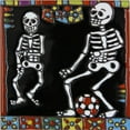 thumbnail image 1 of 6x6 Football Players. Day-Of-The-Dead Clay Tile, 1 of 2