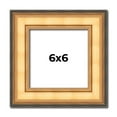 thumbnail image 1 of 6x6 Frame Gold Plein Aire Solid Wood Picture Frame Width 2 Inches | Interior Frame Depth 0.5 Inches, 1 of 8