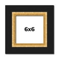thumbnail image 1 of 6x6 Frame Gold Real Wood Picture Frame Width 2.25 Inches | Interior Frame Depth 0.5 Inches |, 1 of 8
