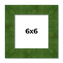 6x6 Frame Green Burl Solid Wood Picture Frame | 1.75 Inches Moulding Width | Interior Frame Depth