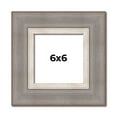 thumbnail image 1 of 6x6 Frame Grey Real Wood Picture Frame Width 2.75 Inches | Interior Frame Depth 0.5 Inches | Linus, 1 of 8