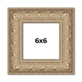 thumbnail image 1 of 6x6 Frame Ornate Silver Beaded Solid Wood Picture Frame Width 2.5 Inches | Interior Depth 1 Inches, 1 of 8