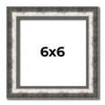 thumbnail image 1 of 6x6 Frame Silver Real Wood Picture Frame Width 1.125 Inches | Interior Frame Depth 0.5 Inches |, 1 of 8
