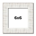 thumbnail image 1 of 6x6 Frame White Sonoma Rustic Wood Picture Frame | 1.5 Inch Moulding Width | Complete with UV, 1 of 7