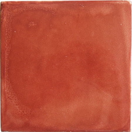 6x6 Glazed Terracotta Color Clay Tile, Set of 4 pcs