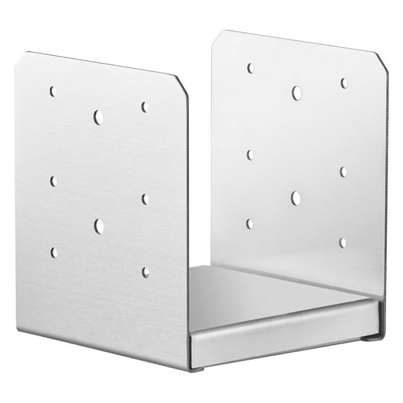 6x6 Inch Adjustable Post Base, 10Pcs Stainless Steel Post Anchor Bracket (Fits 5.9x5.5" Internal) for Deck, Porch, Railing, Pavilion Support  Decorative Anchor Plate