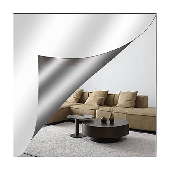 6x6 Inch Frameless Adhesive Shower Mirror – Compact Unbreakable Acrylic, Fog-Resistant, Peel & Stick for Shaving and Grooming