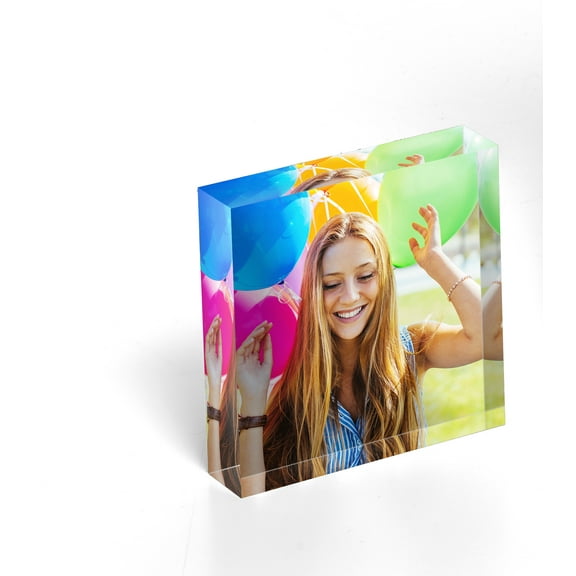 6x6 Metallic Acrylic Block