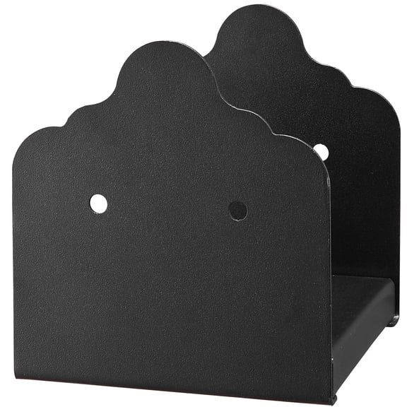 6x6 Post Base 2 Pcs Inner Size 5.9x5.55 Inch 150x141 mm Post Brackets Heavy Duty Carbon Steel Decking Posts Wood Brackets for Pavilion Deck Railing Support Deck Base Plate Black