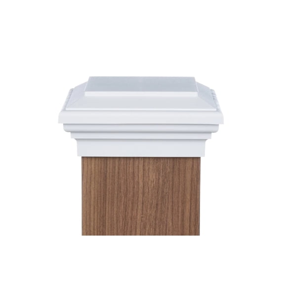 6x6 Post Cap ? White Flat Top - Walmart.com
