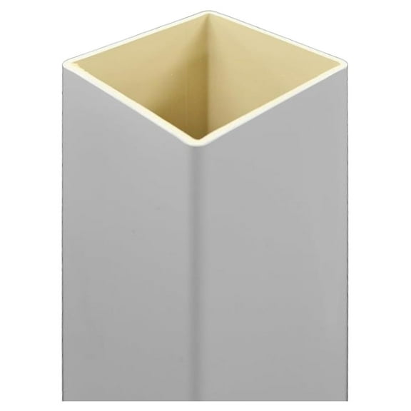 6x6 Post Sleeve – Weatherproof Premium Outdoor Vinyl Post Cover for Lasting Durability and Easy Installation on Decks, Patios, Porches or Mailbox Posts (6" x 6" x 96", White)