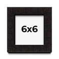 thumbnail image 1 of 6x6 Shadow Box Black Solid Wood Display Picture Frame | 1 Inch Rabbet Depth | | 1.375 Inch Moulding, 1 of 4