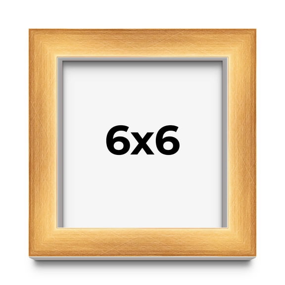 6x6 Shadow Box Bronze Cross-Brushed Display Frame | 1.625 Inches Deep Solid Wood | UV Resistant