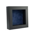 thumbnail image 1 of 6x6 Shadow Box Frame In Black With A 1 3/4" Usable Depth Includes Navy Blue Suede Acid-Free, 1 of 6
