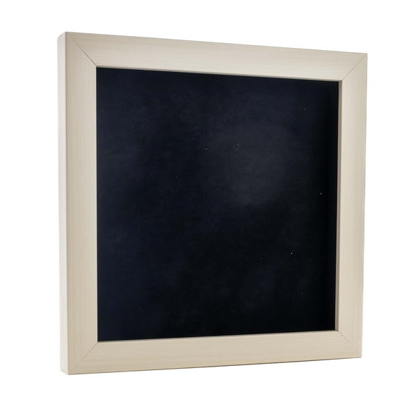 6x6 Shadow Box Frame White Washed Wood | With a 3/4" Usable Display Depth | Includes a Black Real