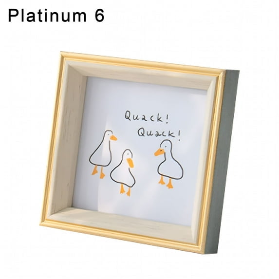 6x6 Square Picture Frame,6x6 Resin Photo Frame,Wall and Desktop Display Picture Frame,Plexiglass