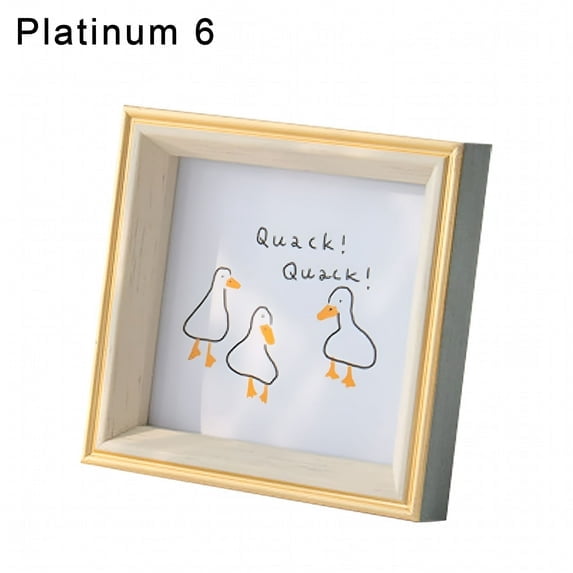 6x6 Square Picture Frame,6x6 Resin Photo Frame,Wall and Desktop Display Picture Frame,Plexiglass