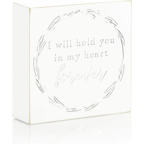 6x6 Wooden Sign in My Heart Forever