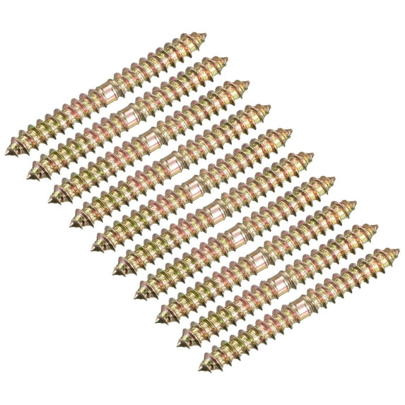 6x60mm Hanger Bolts, 80 Pack Double Ended Thread Wood to Wood Dowel Screws