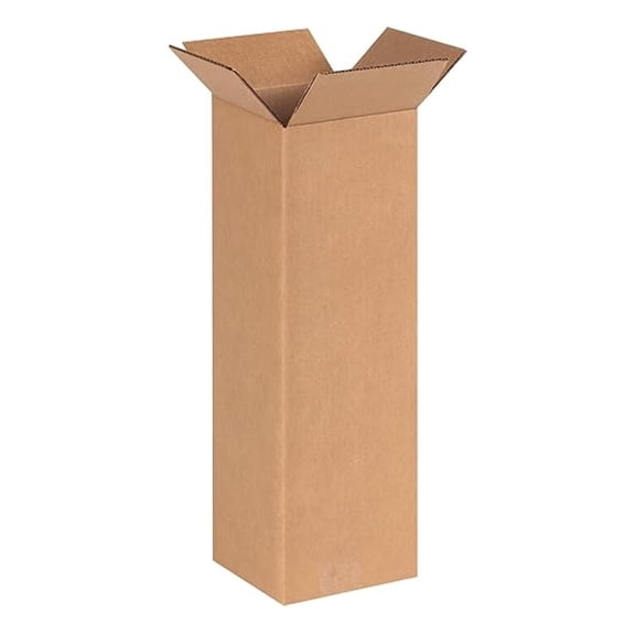 6x6x18 Tall Corrugated Boxes, Tall, 6L x 6W x 18H, Pack of 25 | Shipping, Packaging, Moving, Storage Box for Home or Business, Strong Wholesale Bulk Boxes