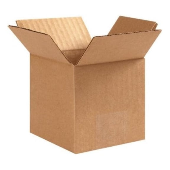 6x6x6 Corrugated Boxes - 100 Pack - Strong Shipping Boxes for Packing & Moving - 32 ECT Cardboard Mailing Cartons - Heavy Duty Boxes 65lb Capacity