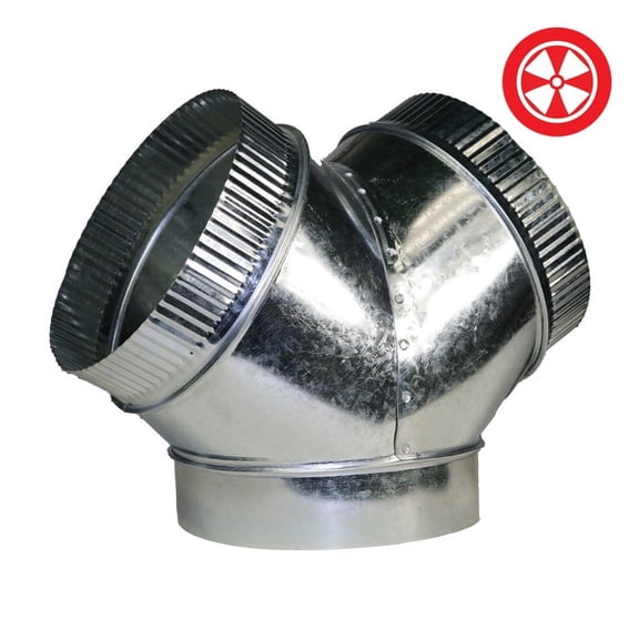 6x6x6 'Y' Duct Connector