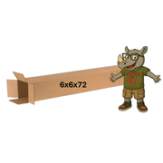 6x6x72 200 lb strength | SINGLE Cardboard Box | Tall