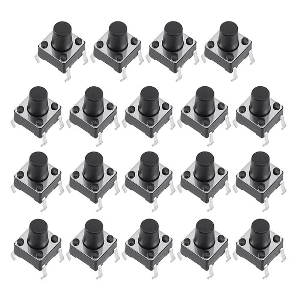 6x6x8mm Panel PCB Momentary Tactile Tact Push Button Switch DIP 19PCS