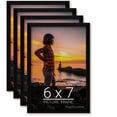 thumbnail image 1 of 6x7 Black Picture Frame for Puzzles Posters Photos or Artwork, Set of 4, 1 of 5