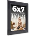 thumbnail image 1 of 6x7 Frame Black Passaggi Solid Wood Picture Frame Width 1.5 Inches | Interior Frame Depth 0.5, 1 of 8