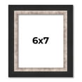 thumbnail image 1 of 6x7 Frame Silver Real Wood Picture Frame Width 1.25 Inches | Interior Frame Depth 0.75 Inches |, 1 of 8