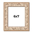 thumbnail image 1 of 6x7 Frame White Real Wood Picture Frame Width 1.5 inches | Interior Frame Depth 0.5 inches | Aurora, 1 of 8