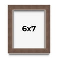 thumbnail image 1 of 6x7 Shadow Box Frame Brown | 1.125 inches Deep Real Wood Rustic Shadowbox Display Frame | UV, 1 of 5