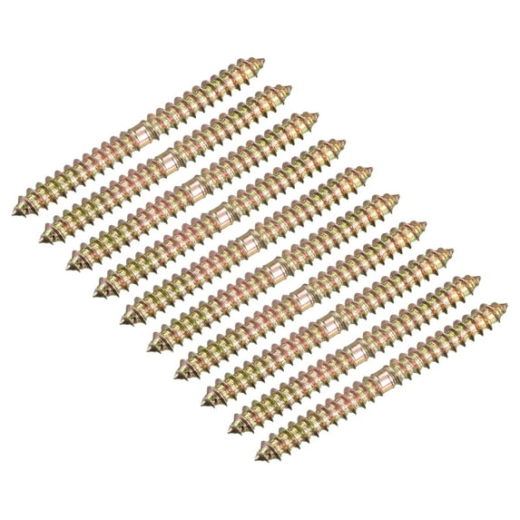 6x70mm Hanger Bolts, 80 Pack Double Ended Thread Wood to Wood Dowel Screws
