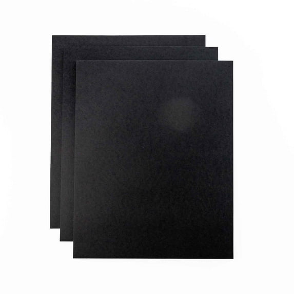 6x8 Black Foam Boards 3/16" Black Foam Core for Picture Frame Backings & Craft Projects Pack of 10