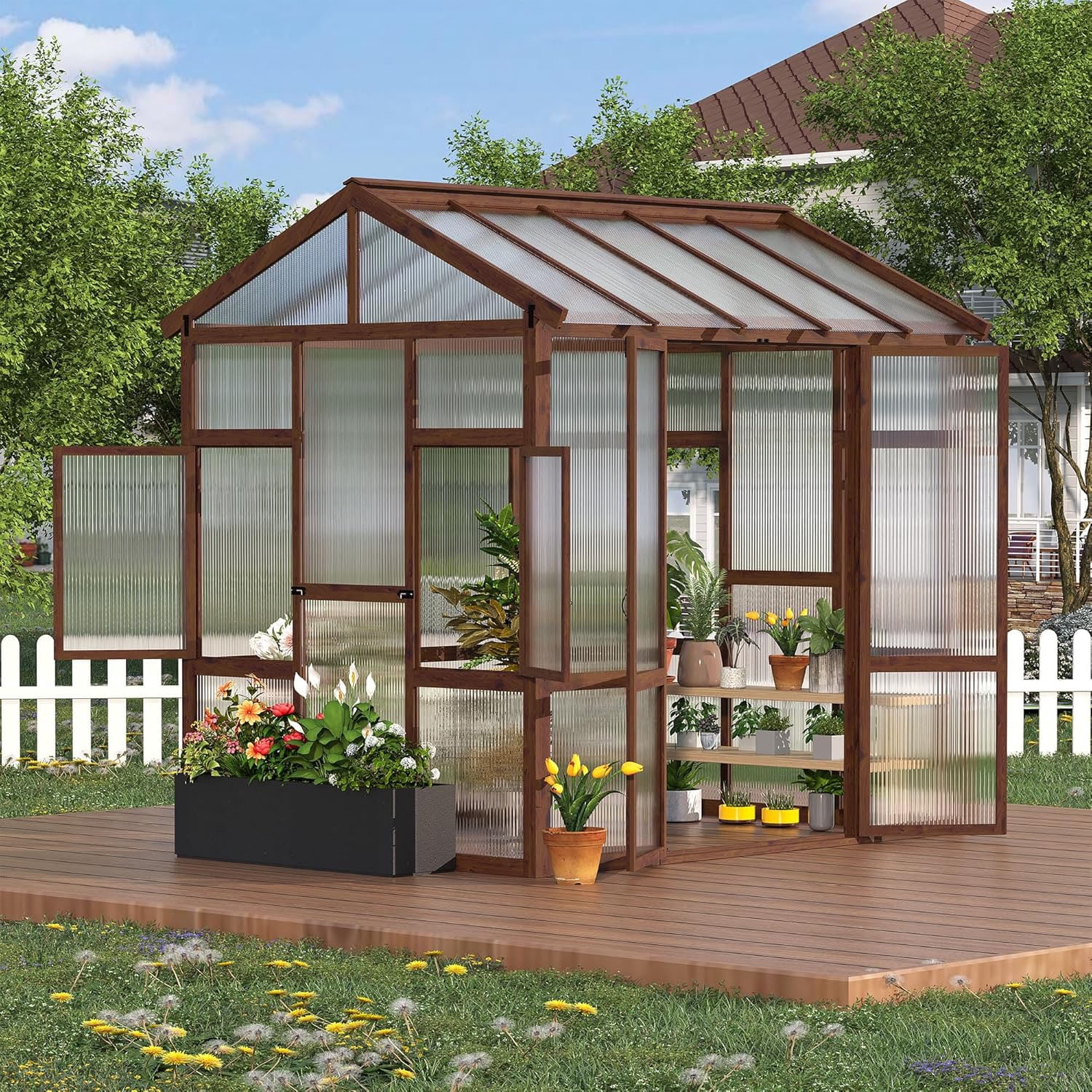 Wooden Greenhouse Kit