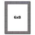 thumbnail image 1 of 6x8 Frame Blue Kingsley Pewter Solid Wood Picture Frame Width 0.75 Inches |Interior Depth 0.5, 1 of 8
