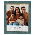 thumbnail image 1 of 6x8 Frame Blue Rustic Barnwood Solid Wood Picture Frame Width 1.25 Inches | Interior Depth 0.5, 1 of 8