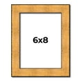 thumbnail image 1 of 6x8 Frame Gold Rustic Solid Wood Picture Frame | 1.25 Inch Wide Moulding | Rustique Gold Collection, 1 of 8