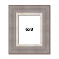 thumbnail image 1 of 6x8 Frame Grey Real Wood Picture Frame Width 2.75 Inches | Interior Frame Depth 0.5 Inches | Linus, 1 of 8
