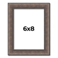 thumbnail image 1 of 6x8 Frame Silver Real Wood Picture Frame Width 1.25 Inches | Interior Frame Depth 0.5 Inches | Diem, 1 of 8