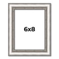 thumbnail image 1 of 6x8 Frame Silver Real Wood Picture Frame Width 1.25 Inches | Interior Frame Depth 0.5 Inches |, 1 of 8