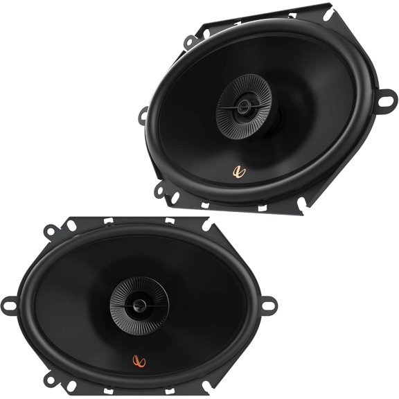 6x8 Inch 2-Way Car Speakers - Custom-Fit, Enhanced Clarity & Balanced Sound, Easy Install (Pair)