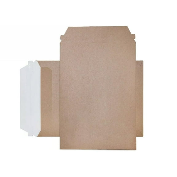 6x8 Inches Rigid Cardboard Mailers - Paper Material, Durable, Lightweight, Self-seal, Recyclable, for Small Items