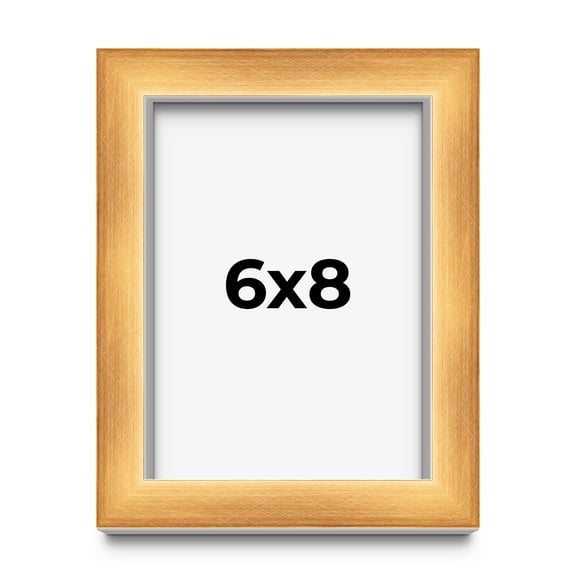 6x8 Shadow Box Bronze Cross-Brushed Display Frame | 1.625 Inches Deep Solid Wood | UV Resistant