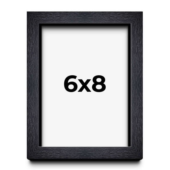 6x8 Shadow Box Frame Black | 1 Inches Deep Real Wood Farmhouse Shadowbox Display Frame | UV