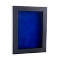 thumbnail image 1 of 6x8 Shadow Box Frame Black Wood | With a 3/4" Usable Display Depth | Includes a Royal Blue Real, 1 of 6
