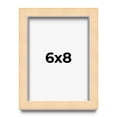thumbnail image 1 of 6x8 Shadow Box Frame Brown | 0.875 Inches Deep Real Wood Contemporary Shadowbox Display Frame | UV, 1 of 5